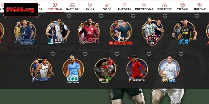 Các thương hiệu hàng đầu bắt tay với thể thao SV66