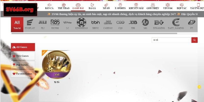 Hướng dẫn chơi game Xì tố SV66