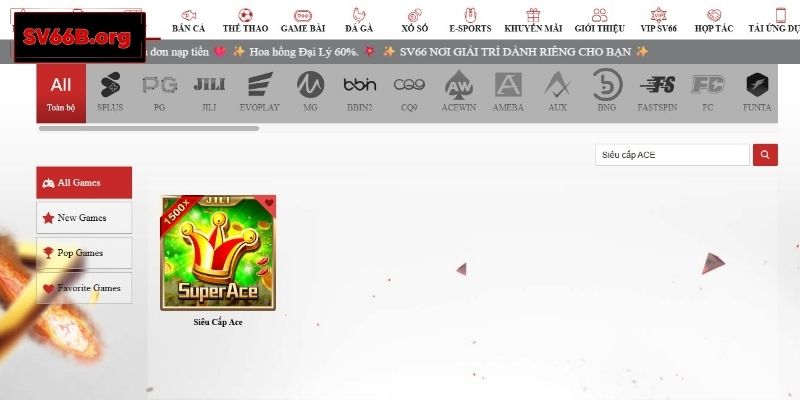 Luật và cách quay slot trong Siêu Cấp ACE tại SV66